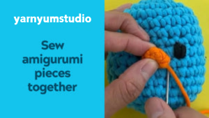 How to sew amigurumi parts together