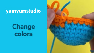 How to change colors in crochet