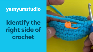 Identify the right side of crochet