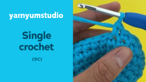 How to single crochet stitch (sc)