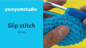 How to slip stitch (sl st)