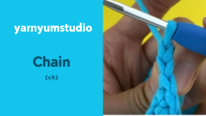 How to crochet a turning chain