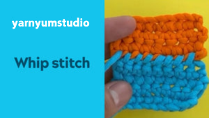 Whip stitch in crochet