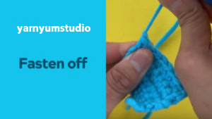 How to fasten off in crochet