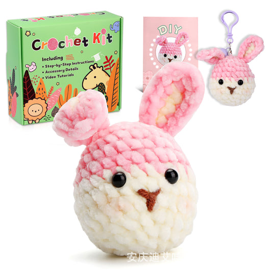 Chenille Doll Bunny Hand-crocheted Material Kit