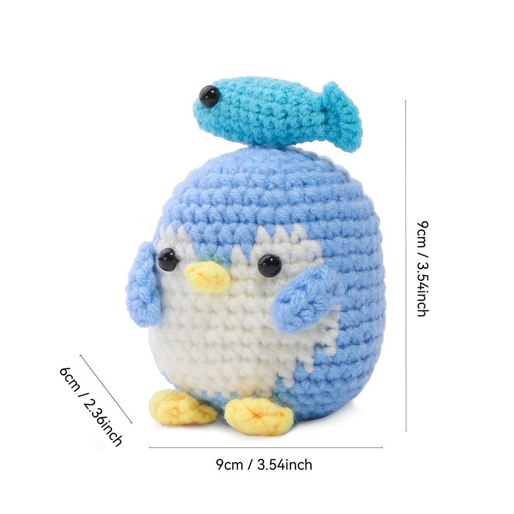 Penguin Family Hand-Crochet Material Kit