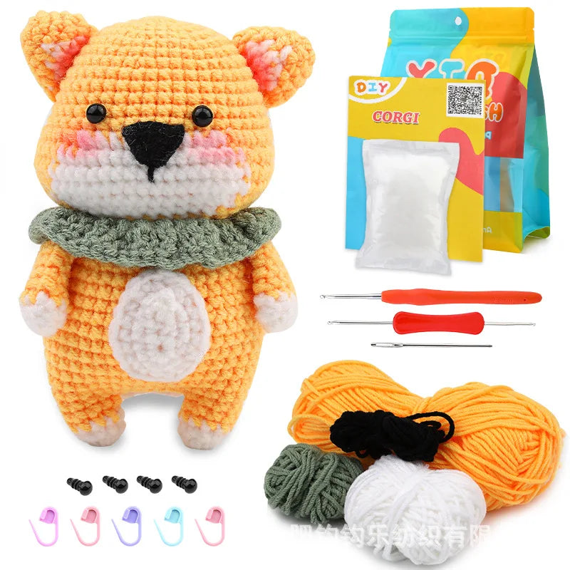 Bear handmade crochet material package