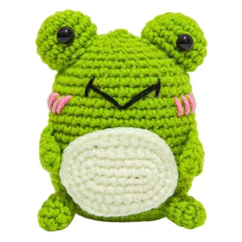 DIY Crochet Animal Keychain Kit for Beginners – Complete Amigurumi Crochet Set with Yarn, Hooks & English Tutorial | Cute Handmade Plush Craft Kit