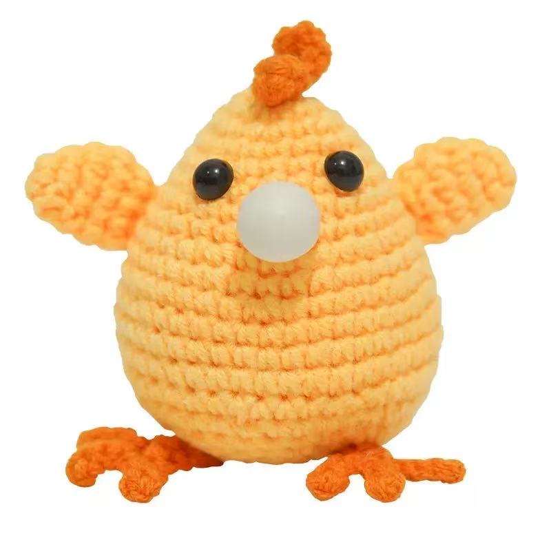 DIY Crochet Chicken Kit for Beginners – Complete Amigurumi Crochet Set with Yarn, Hooks & English Instructions | Cute Handmade Plush Toy Craft Kit