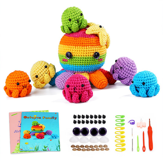 Octopus Family Hand-Crochet Kit