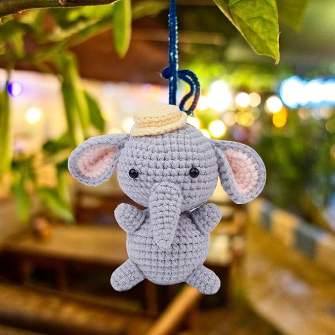 Elephant Hand Crochet Material Kit