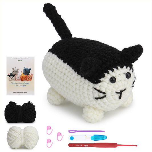 Cow Cat Hand Crochet Material Kit