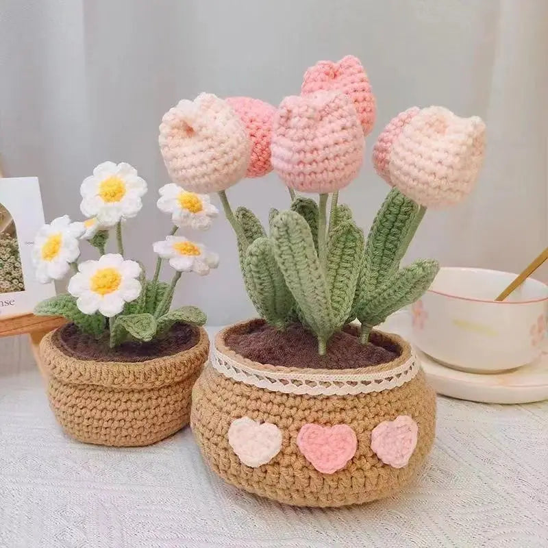 Tulip, Sunflower, Daisy & Lily DIY Yarn Set