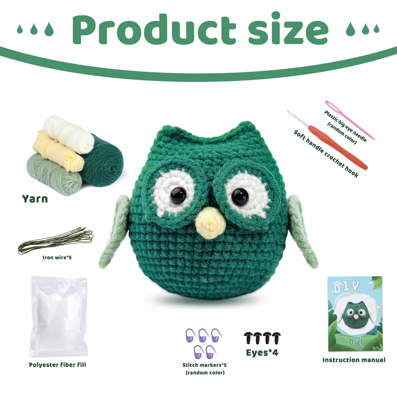 Owl Crochet Starter Kit for Beginners