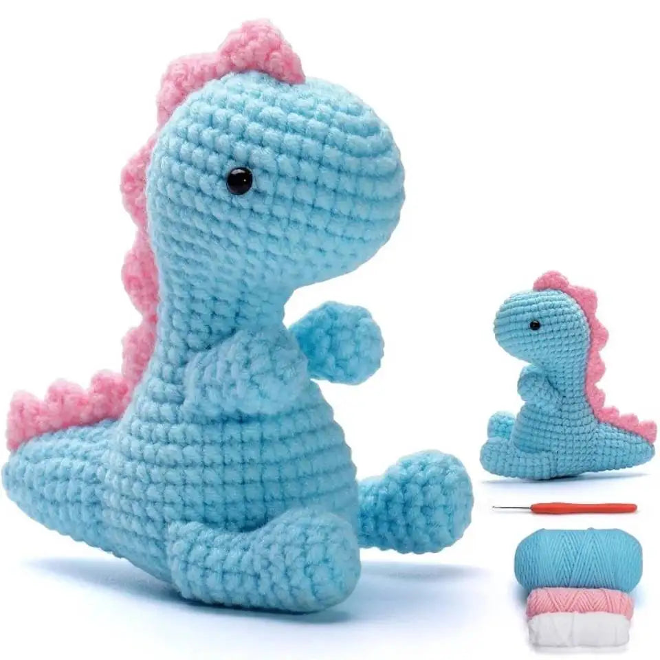 Dinosaur – Handmade Wool Doll & Ornament DIY Set