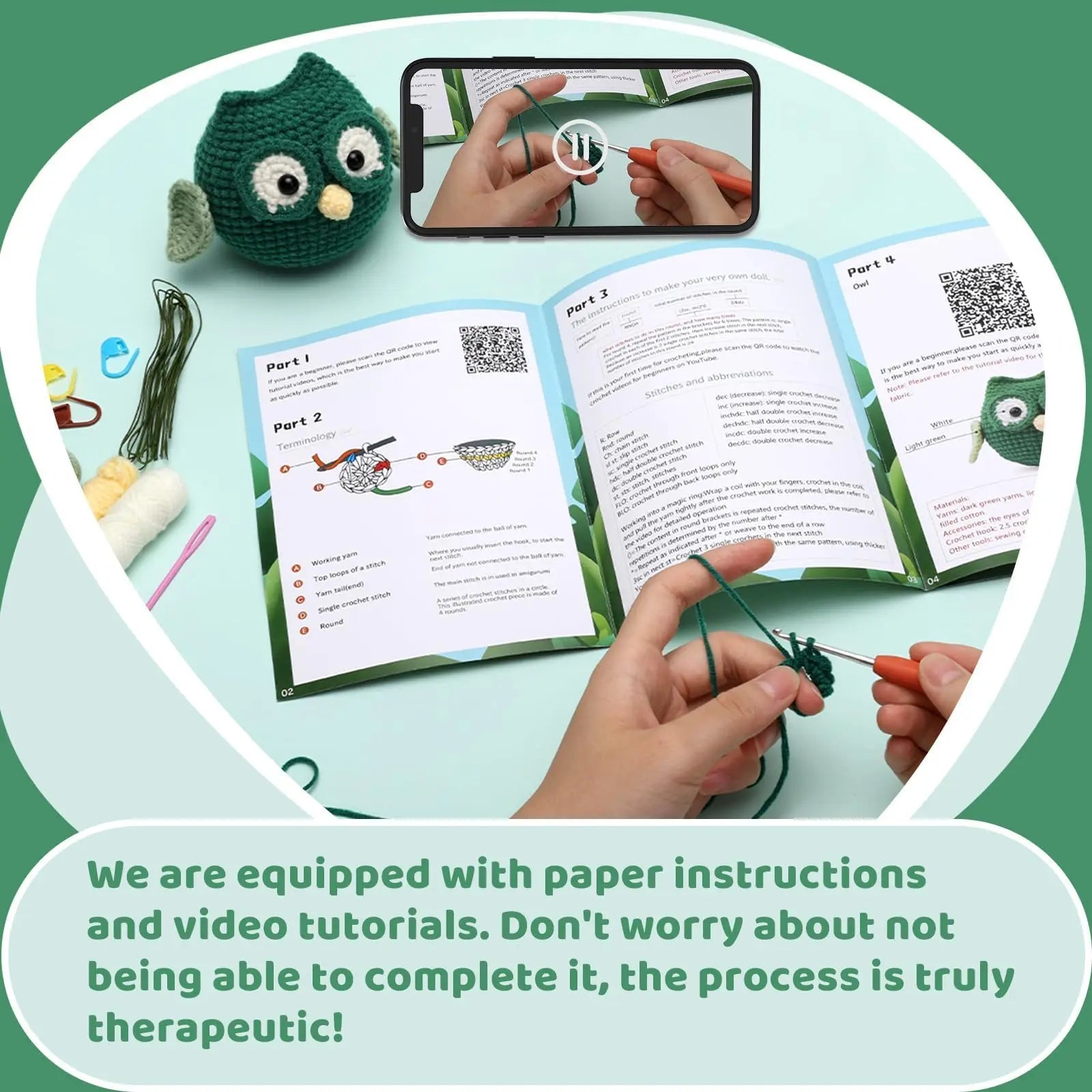 Owl Crochet Starter Kit for Beginners