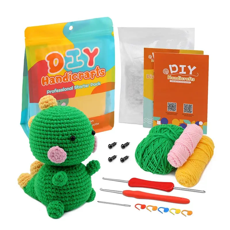 Dinosaur – Handmade Wool Doll & Ornament DIY Set