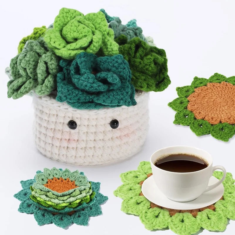 Cotton Yarn Coaster Crochet Kit