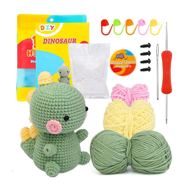 Dinosaur – Handmade Wool Doll & Ornament DIY Set