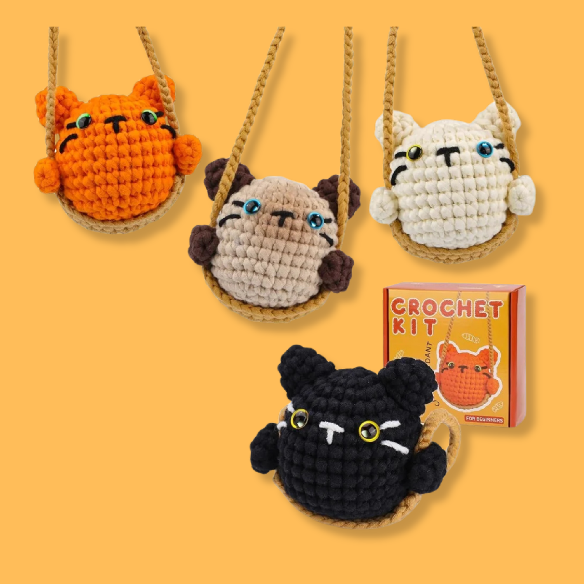 Professional DIY Knitting Set with Cotton Yarn