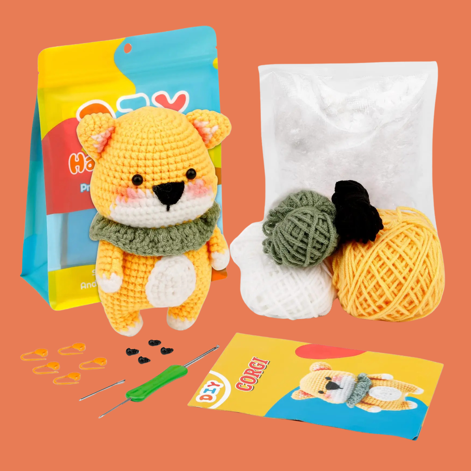 Dog Crochet Kit for Beginners – Complete DIY Starter Pack
