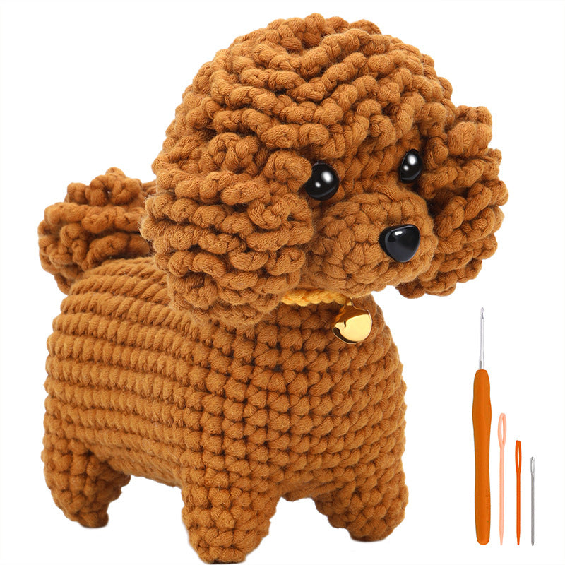 Teddy Dog Hand-Crochet Material Kit